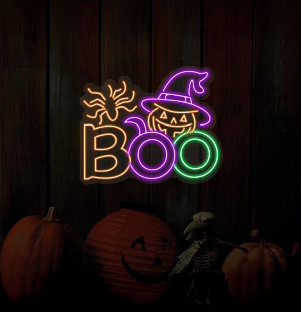BOO Neon Sign Halloween Led Light BOO Neon Sign Halloween Led Light