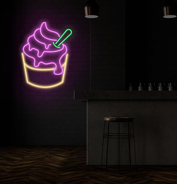 Cupcake Light Sign 