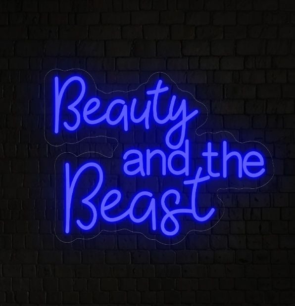 Beauty and the Beast Neon Sign