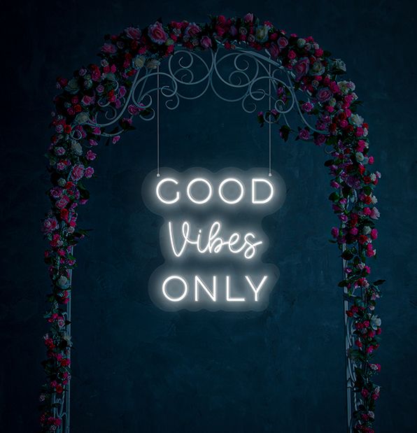 Good Vibes Only Neon Sign