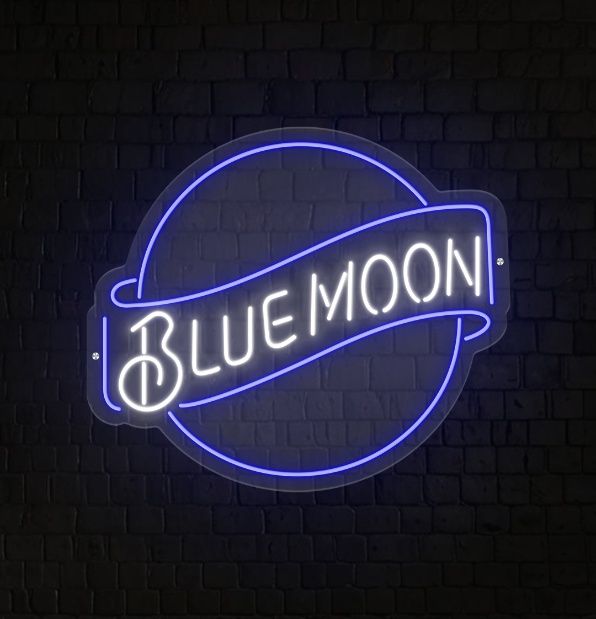 Blue Moon Neon Sign