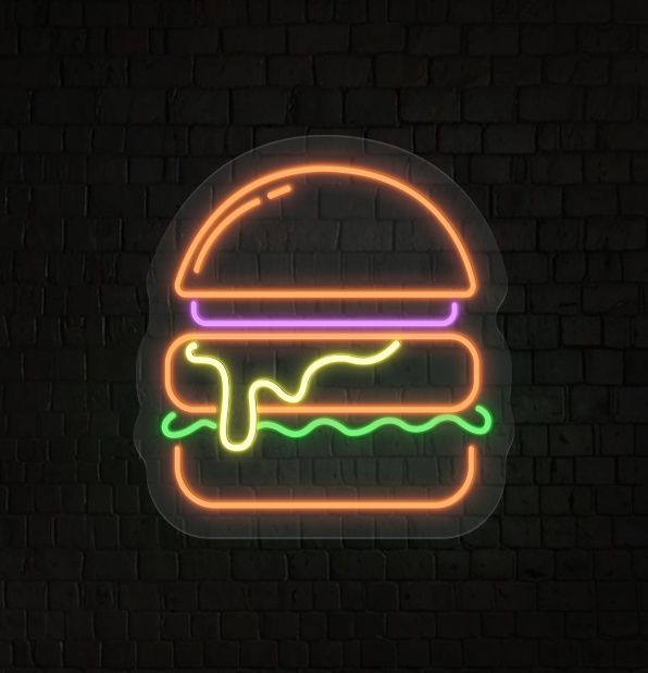Burger Neon Sign