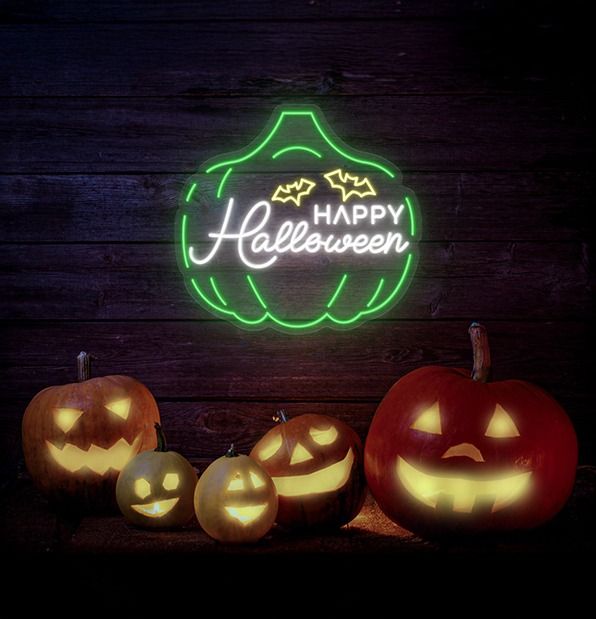 Happy Halloween Neon Sign