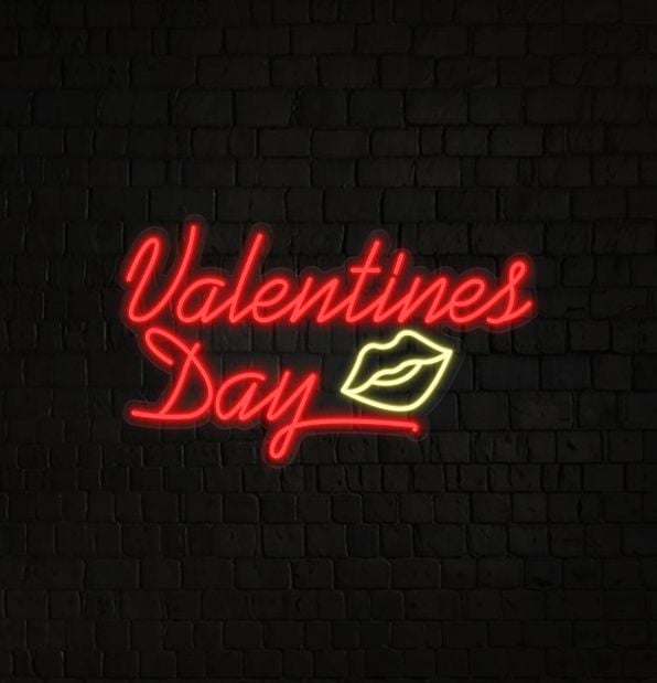 Valentine's Day Lip Neon Sign