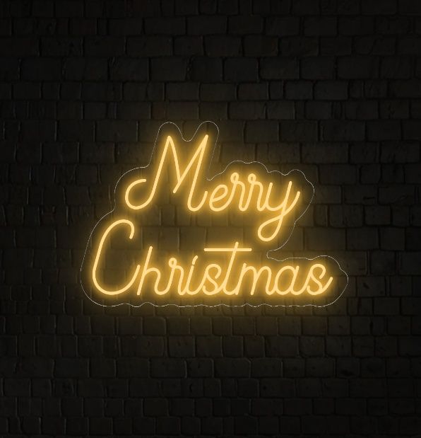 Neon Merry Christmas Sign