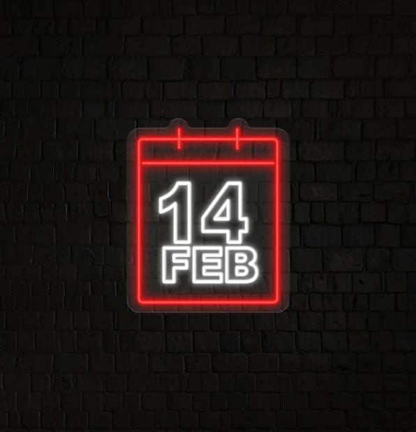 Valentine's Day Date Neon Sign