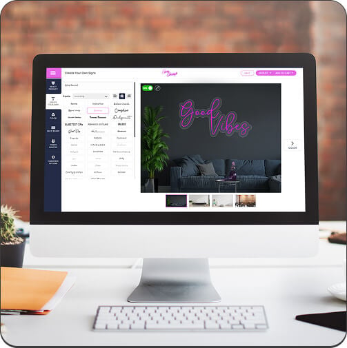 Design your own text sign