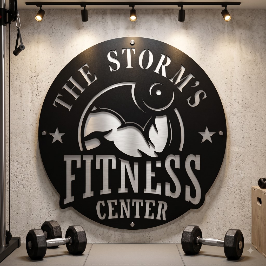 Gym Metal Sign Gym Metal Sign